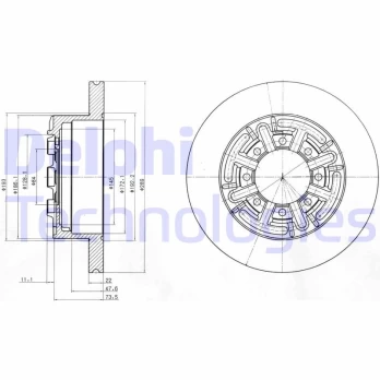 DELPHI BG4171 Brake Disc