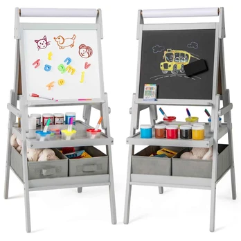 Bonideco Select Dvipusė piešimo lenta 54x46x101,5cm., įvairių spalvų