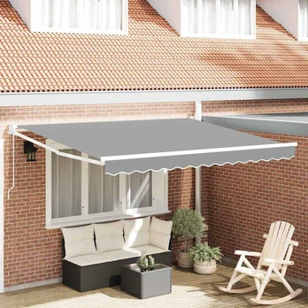 Ištraukiama markizė Balta 350 x 250 cm Aliuminis