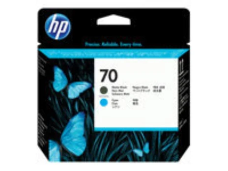 HP 70 Printhead matte black+cyan | C9404A