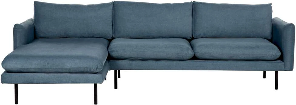 Sofa Beliani Prawostronny narożnik tapicerowany mėlyna VINTERBRO