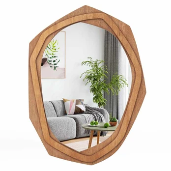 Netaisyklingos formos sieninis veidrodis, 35 × 26 col