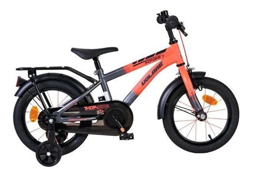 Vaikiškas dviratis Volare Thombike, 14", oranžinis/pilkas