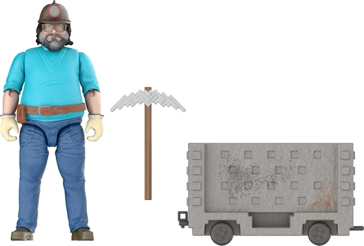 Minecraft Movie Steve & Minecart