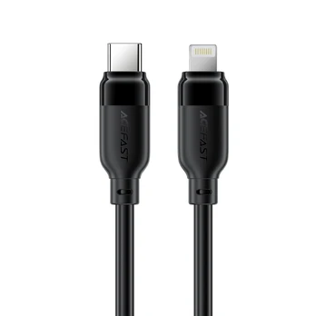 USB kabelis Acefast C16-01 USB-C to Lightning 1.2m juodas