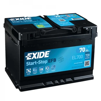 Akumuliatorius EXIDE 70Ah 760A EFB