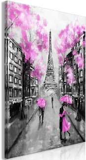 Artgeist Paveikslas - Paris Rendez-Vous (1 Part) Vertical Rožinė kaina