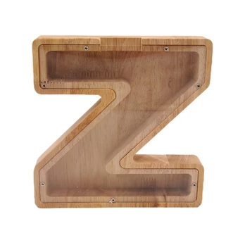 Medinė taupyklė "Raidė-Z", 18 cm