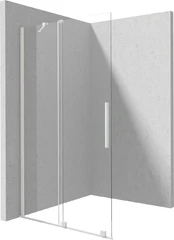 Walk-in shower wall 80 cm - sliding kaina