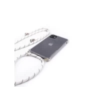 Evelatus iPhone 11 Pro Max dėklas su virve White Stripes Apple Transparent kaina