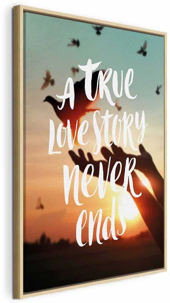 Artgeist Paveikslas - A True Love Story Never Ends (1 Part) Vertical