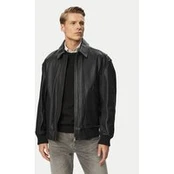 BOSS Odinė striukė Josual 50568175 Juoda Regular Fit