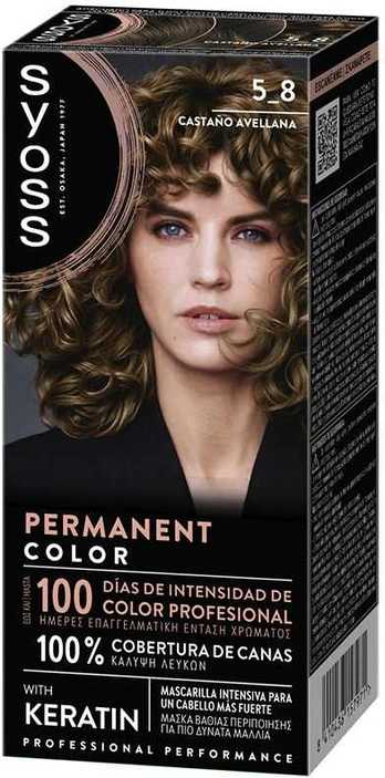 Syoss PERMANENT COLOR #5.8-Castaño Avellana 1 u