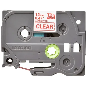 OEM ribbon Brother TZE132 Red on clear