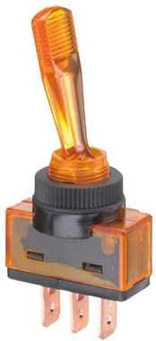 Usorteret Kontakt vippe on-off gul 20amp