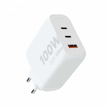 Xtorm Įkroviklis ścienna ultra gan2 100w 2xusb-c pd,1xusb-a qc 3.0 balta