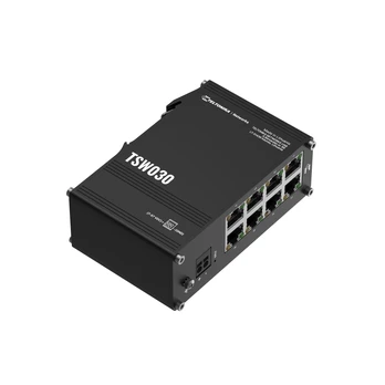 TELTONIKA 8 LAN 10/100 Mbps Prievadų Pramoninis DIN rail Nevaldomas Komutatorius (TSW030)