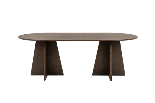 Bootcut Oval Dining Table 200x100 cm - Mocca - Limited Edition