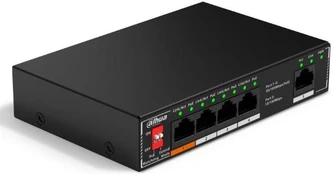 Dahua Switch|DAHUA|PoE ports 4|60 Watts|SF1005P