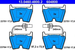 ATE 13.0460-4800.2 Brake pad set