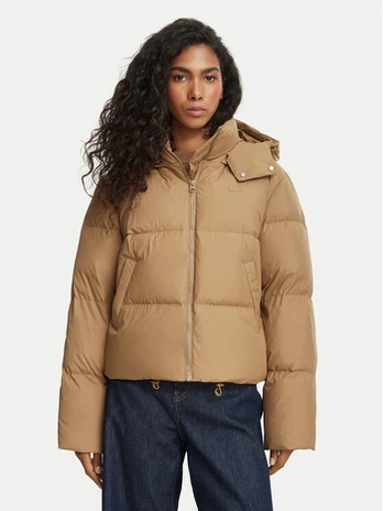 Lacoste Pūkinė striukė BF8434 Ruda Regular Fit
