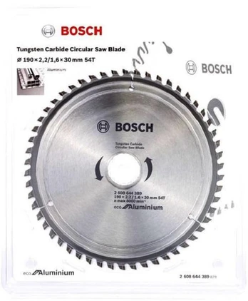 Bosch Pjūklas ALUMINIUI 190x30mm 54 DANTYS ECO
