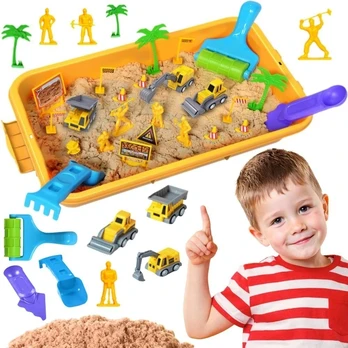 Žaislų rinkinys Woopie, 1000 g kinetinio smėlio