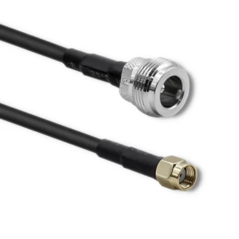 Kabelis Qoltec RP-SMA, 1 m, juoda