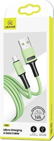 „Usams“ USB-A USB laidas – „microUSB“ 1 m žalias (69871-uu)