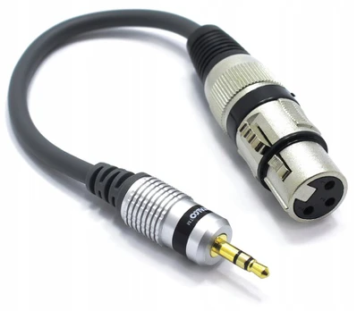 Adapter Xlr Moteriškas - Mini Jack 3.5 Trs Vitalco