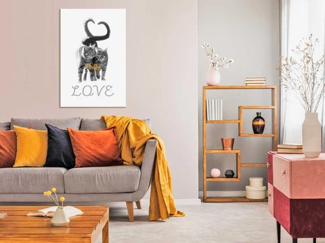 Artgeist Paveikslas - Fluffy Love (1 Part) Vertical