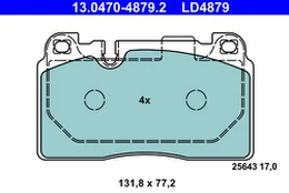 ATE 13.0470-4879.2 Brake pad set