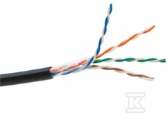Securitynet UTP lauko kabelis cat.5e U/UTP 4x2x0.5 SecNet /500m/
