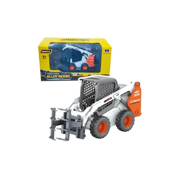 Wheel Loader With Grapple Metal Huina Baltas 1:50
