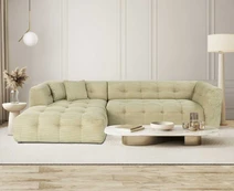 Kampinė sofa Cady Corner Left - Green kaina