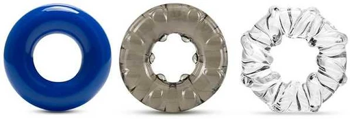 Blush STAY HARD TRIPLE STRETCH 3 PACK COCKRINGS