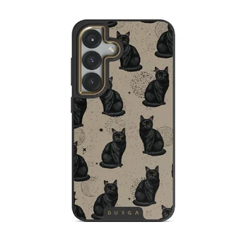 Salem - Samsung Galaxy S25 Case, Elite Dark (Magnetic) / Gold
