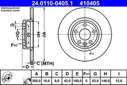 ATE 24.0110-0405.1 Brake Disc