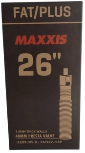 Kamera dviračiui Maxxis 26 x 3.0/5.0 Presta 48 mm Fat/Plus