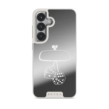 City Lights - Samsung Galaxy S25 Plus Case, Elite Mirror Light (Magnetic) / Silver