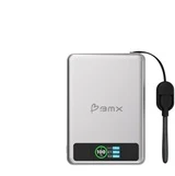 BMX SolidSafe™ 10K Solid-State Magnetic Power Bank, Sidabrinis