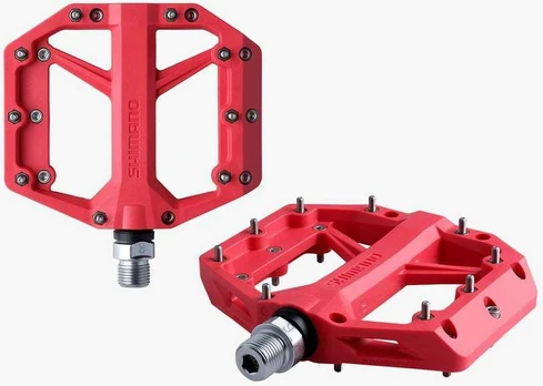 Shimano PD-GR400 Flat Pedal polkimet, punainen