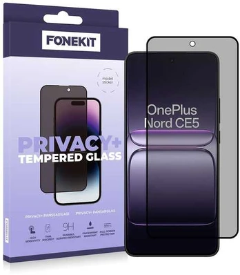 FoneKit Privacy+ Full Cover panssarilasi, OnePlus Nord CE5