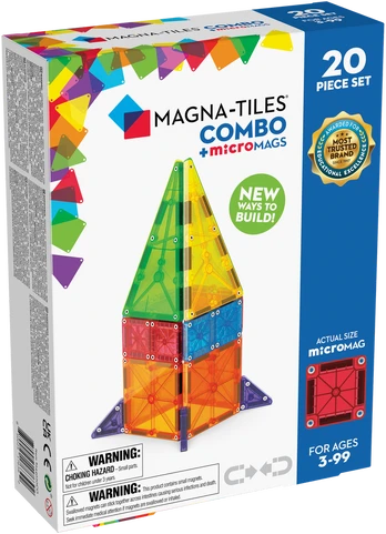 MAGNA-TILES MICROMAGS Konstruktorius „Combo“, 20 det.