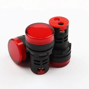 Signalinė lemputė AD16-22DS 22mm 230VAC - raudona