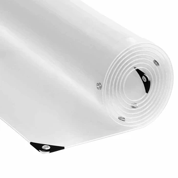 Skaidrus brezentas su kilpomis 5x8 m PVC