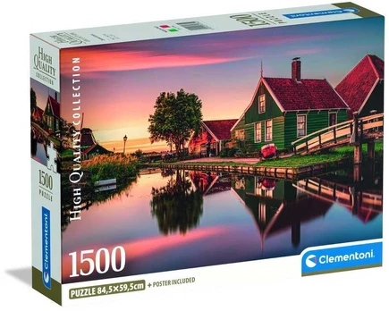 Clementoni CLE puzzle 1500 Compact Zaanse Schans 31734