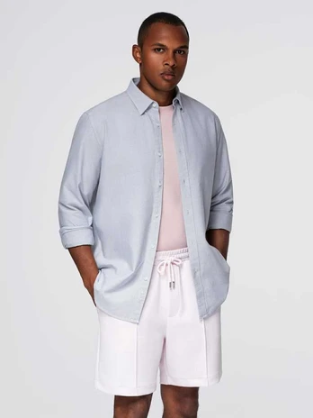 Blue men's shirt light mėlynas