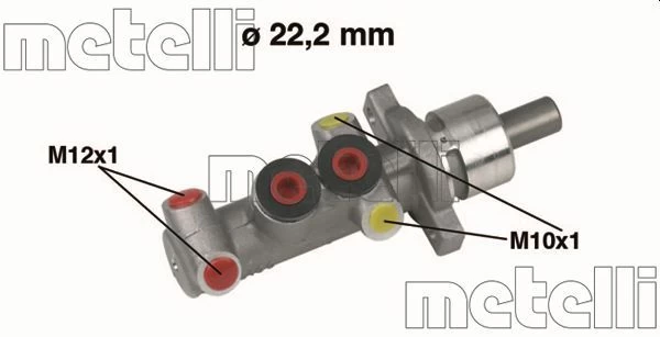 Pagrindinis cilindras, stabdžiai METELLI 05-0310