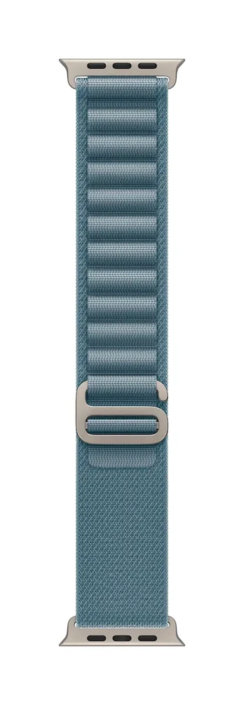 49mm Light Blue Alpine Loop - Large - Natural Titanium Finish
